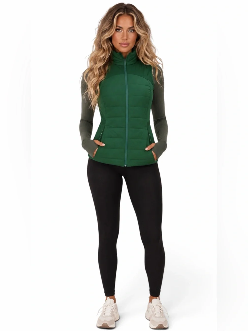 Lululemon – Down For It Vest Goose Down Puffer – Everglade Green – Sz. 10